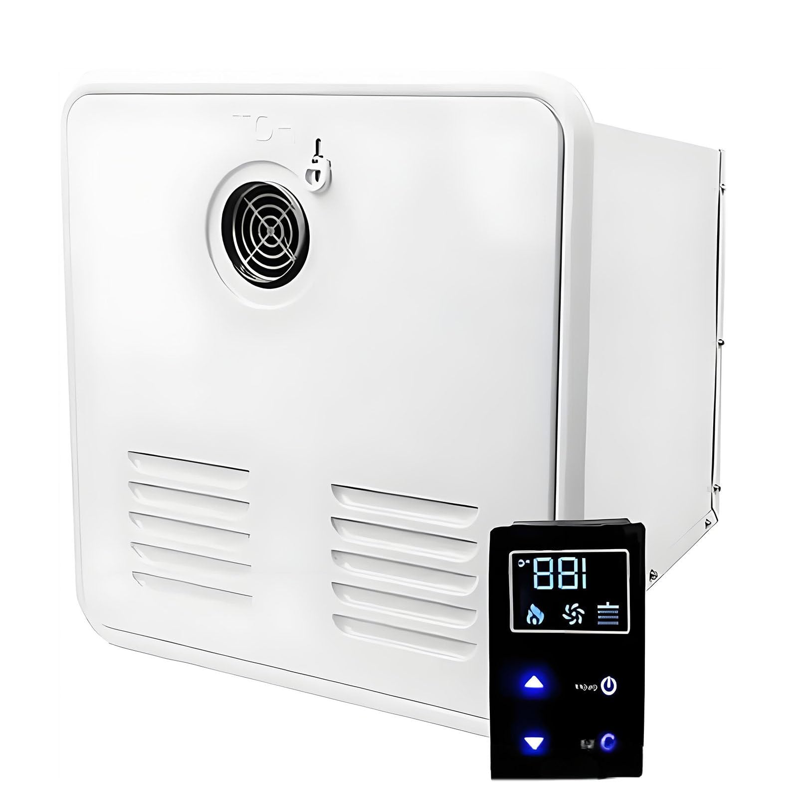 Ymnogjie On Demand Instant Gas Rv Instant Hot Water Heater,Instant Shower Water Heater Camper,Motorhome Water Heater,for Camping,Trips,Rv,Pet Washing White