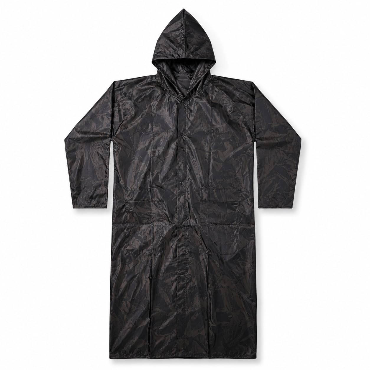 drumstone Waterproof Hooded Raincoat for Men & Women, Black Printed Reusable Full Body Rain Suit with Full Sleeves, Lightweight Windproof Rainwear for Bike Riding, Travel, Camping, Hiking & Outdoor-picture-53