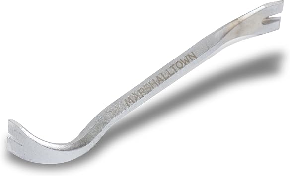 MARSHALLTOWN Moulding Pry Bar, Baseboard Lifter, Notched End, MPB