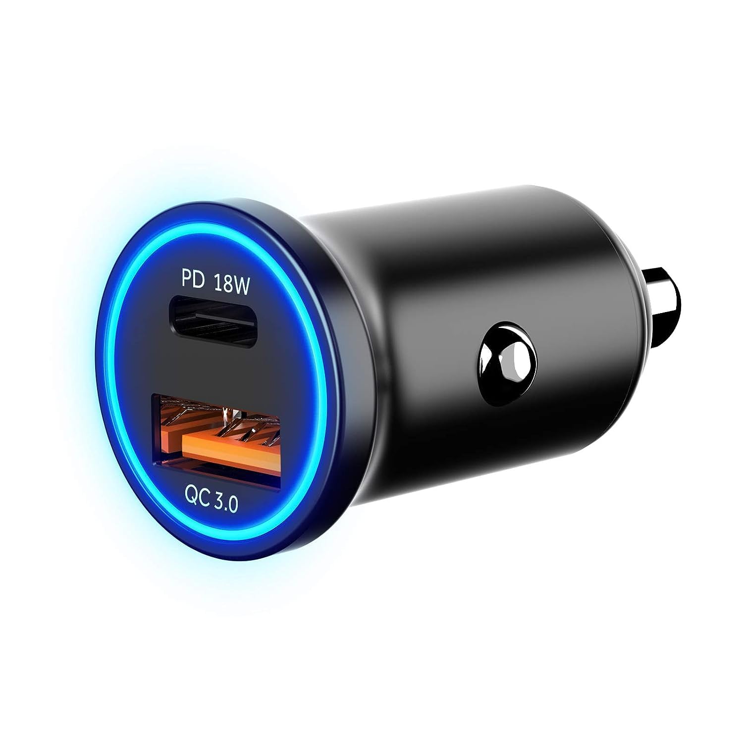 JMC Car Charger USB C 36W Car Phone Charger Port Adapter [Mini&Metal] Cigarette Lighter Charger PD 18W Type C & QC3.0 18W Fast Charging Car Charger-image-36