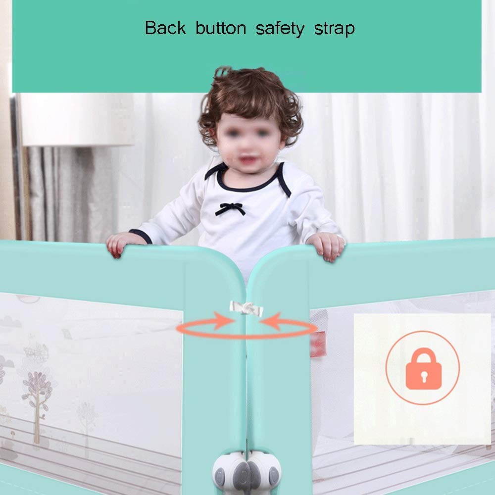 Barandilla Robusta para Cama De Bebé, Protector De Cama De Seguridad Plegable Universal para Niños, Barandilla De Cama De Seguridad para Niños Pequeños De Tamaño Completo, Barandil