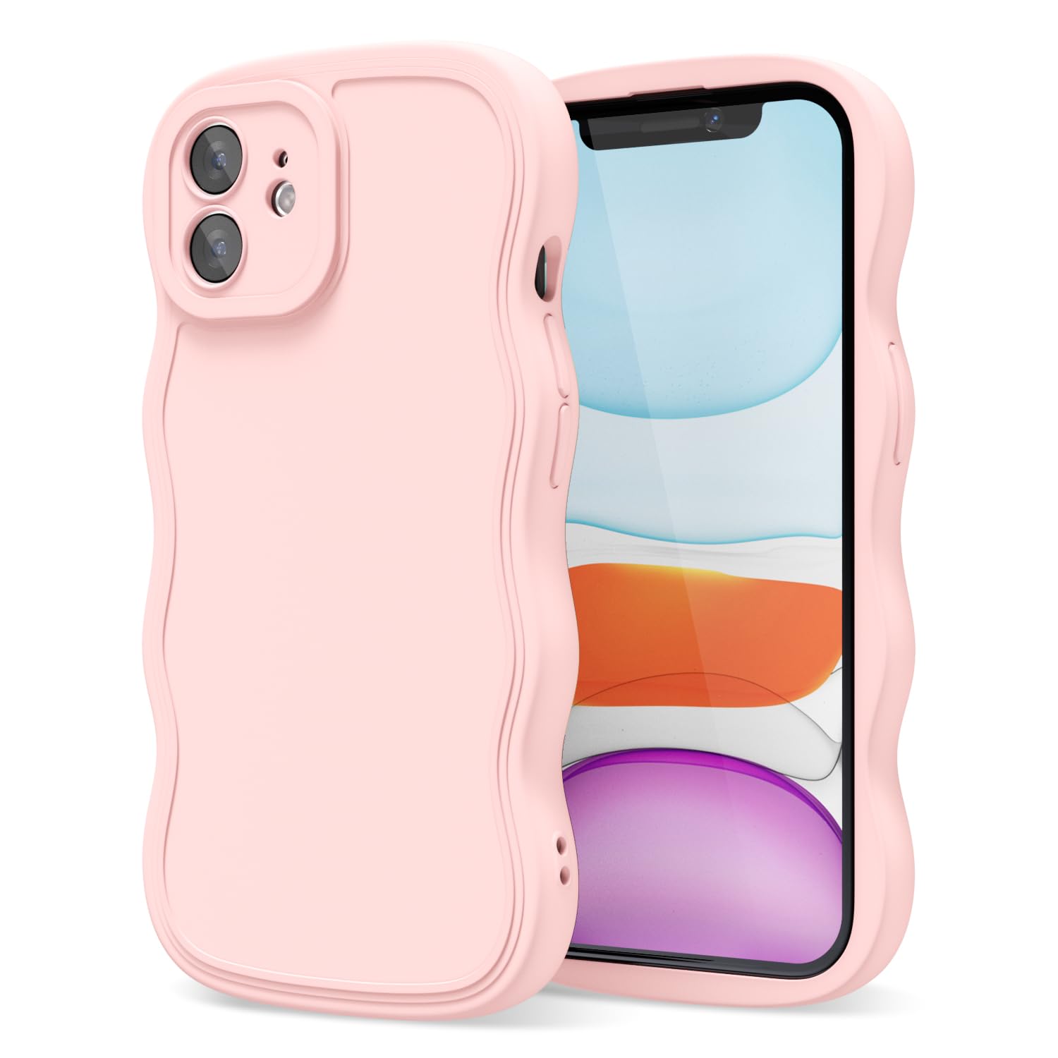 Amazon.com: oakxco Silicone Case for iPhone 11 Case Wavy Edge