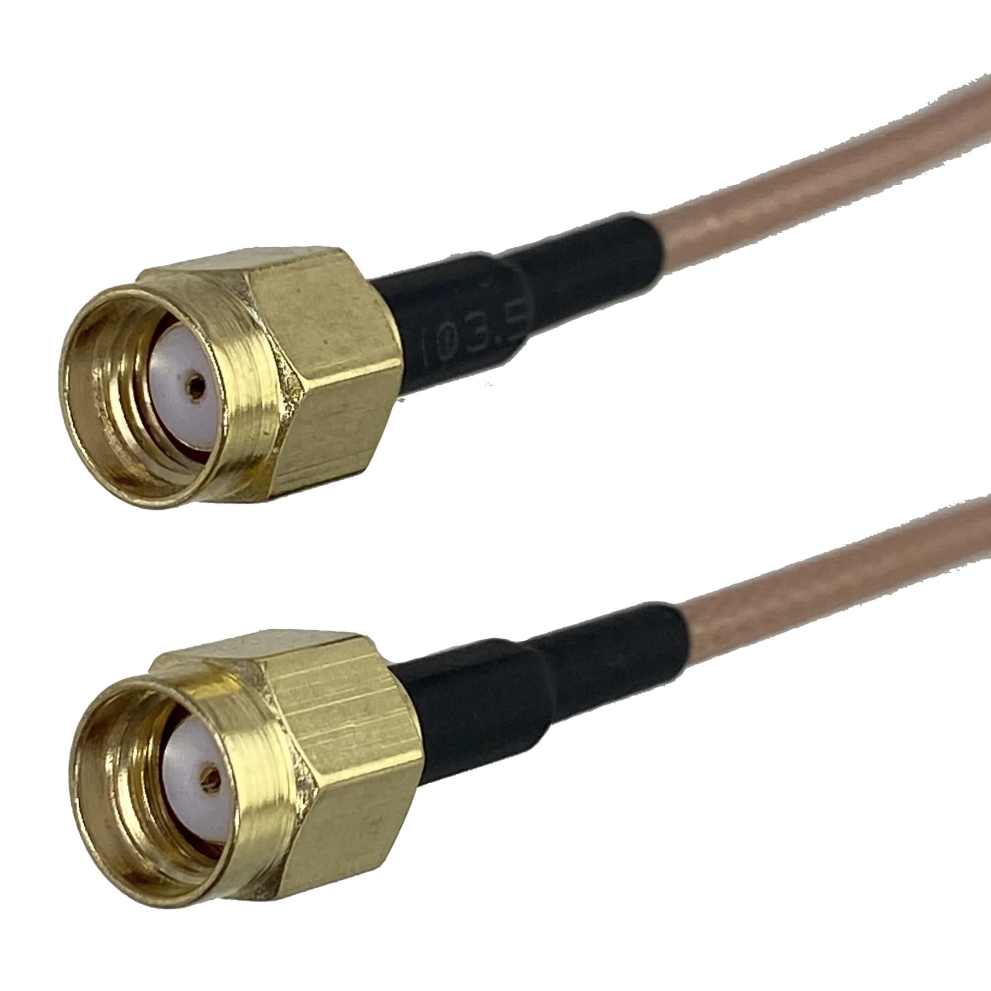 1 szt. RG316 SMA RPSMA do SMA RP SMA wtyczka męska i żeńskie złącze jack koncentryczny kabel RF (RP SMA M do RPSMA M, 20in / 50 cm)