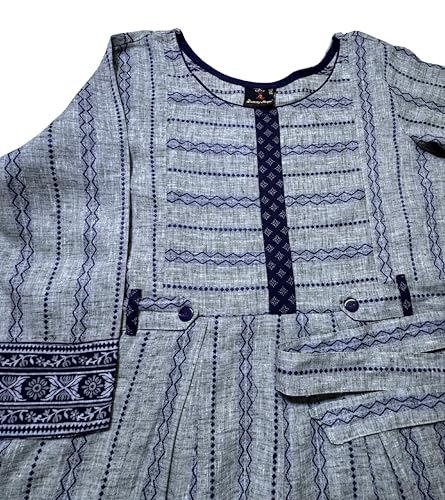 Image of DUMMY SHAPE Pregnancy Dresses for Women Cotton | Floral Anarkali Flare Kurta with Dual Nursing Zippers | Pregnancy & Breastfeeding | Feeding Kurtis | Baby Shower | Gifts for Pregnant Woman