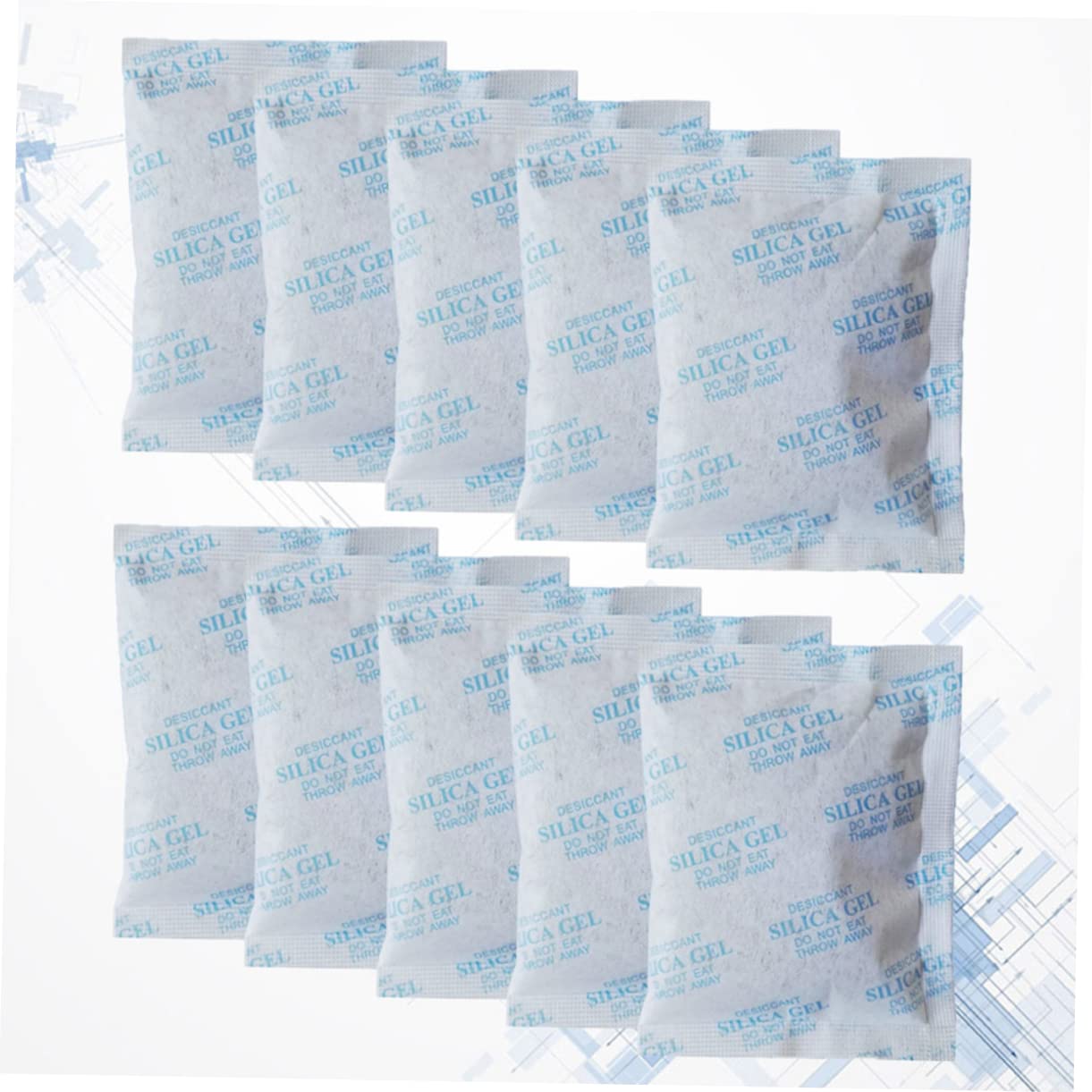 50piezas Unidades Gel De Sílice Absorbente Humedad Prevención Corrosión Seco