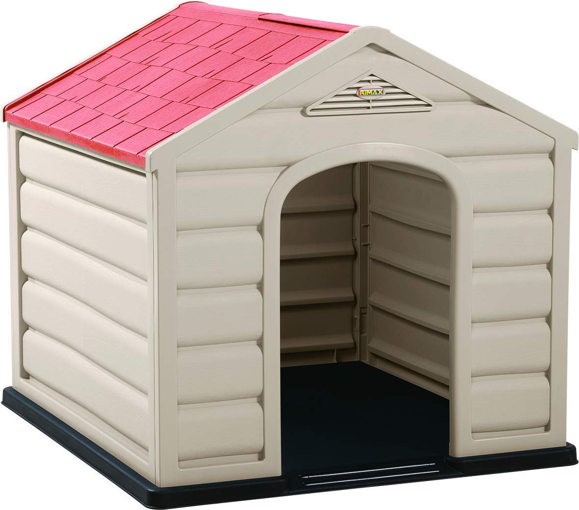 KG KITGARDEN - Caseta Perro Pequeño Jardín, 58,​5x61x68cm, Beige/​Terracota