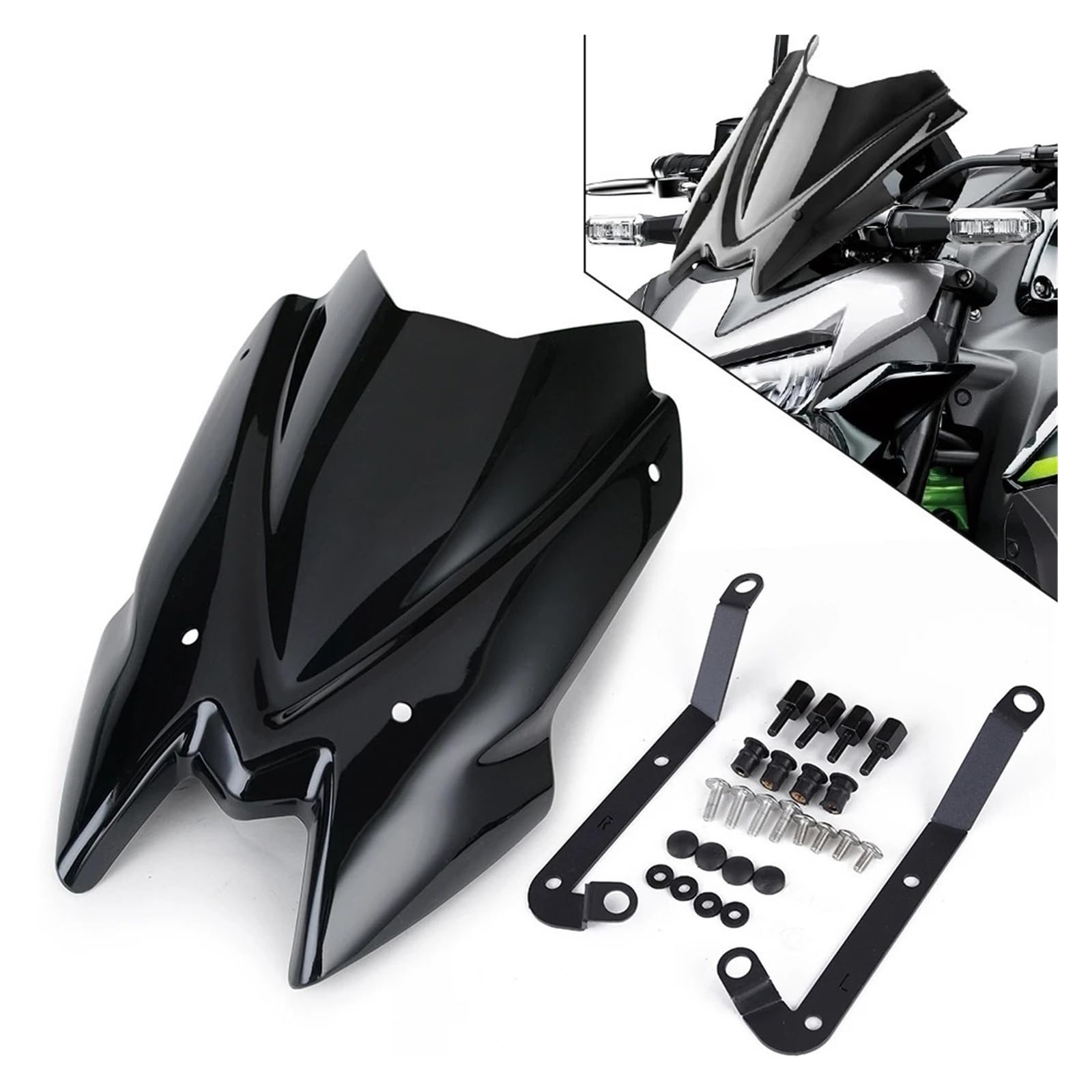 Pasuje Do Kawasaki, Z650 2020, 2021, 2022, 2023, 2024, 2025, Przednia Szyba, Deflektory Osłona przeciwsłoneczna Deflektor