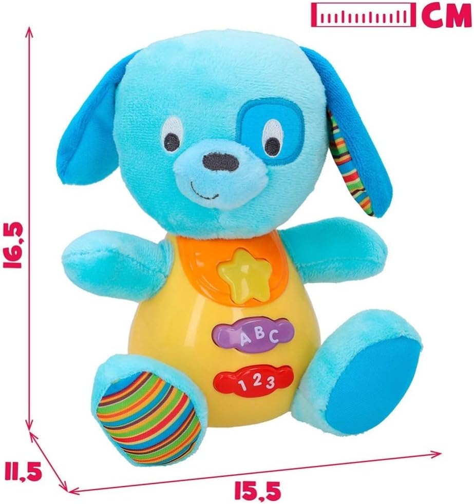 winfun Baby Soft Toy Monkey That Speaks and Lights of Colors, Spanish Language Puppy