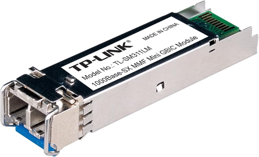 Gigabit SFP module, 1000Base-SX Multi-mode Fiber Mini GBIC Plug and Play, LC/UPC interface, Up to 550/220m distance (TL-SM311LM)