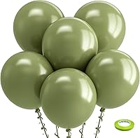 Vista 89 de Bezente Globos de látex verde lima para fiesta, paquete de 100 globos de color verde claro de 12 pulgadas, globos redondos de helio verde fruta