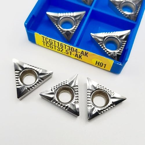 UANGLI Herramienta de torneado CNC TCGT16T304-AK H01 Herramienta de torno de metal de aleación dura Inserto de carburo cortador de fresado TCGT