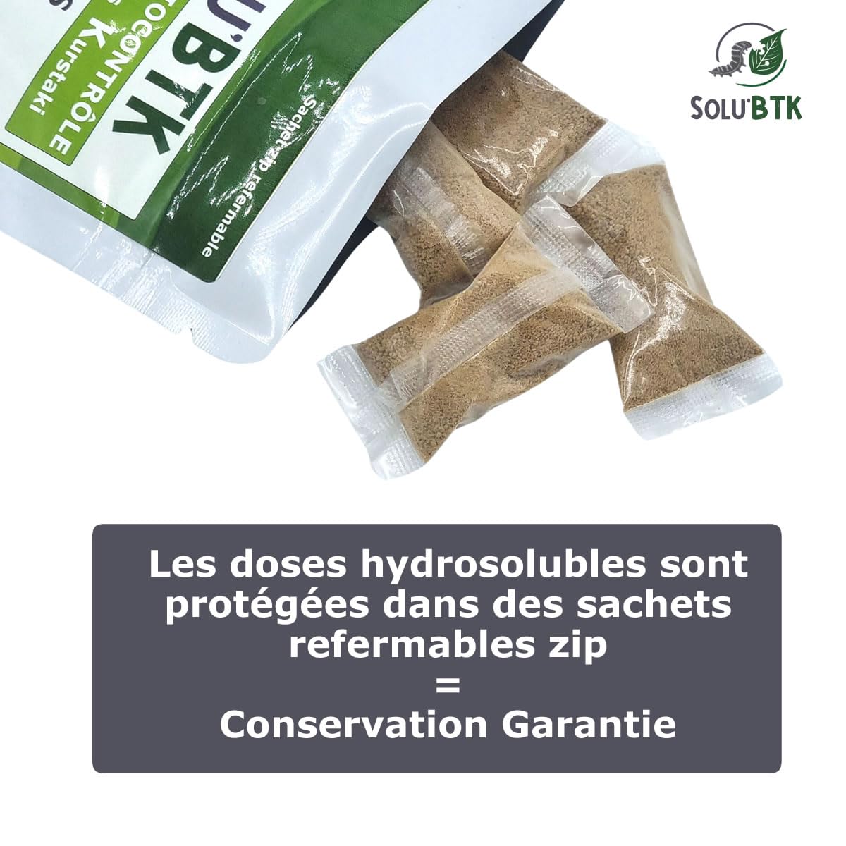 SoluBTK - Pyrale du buis 150gr Bacillus thuringiensis - Insecticide Utilisable en Agriculture Biologique