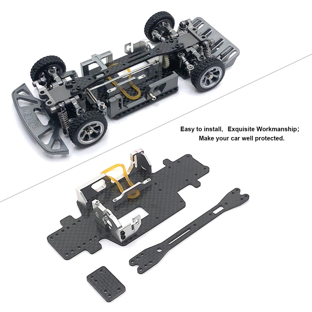 1 pz telaio in lega di alluminio kit telaio per K969 1/28 Drift Cars Hardcore RC accessori auto parti di ricambio RC parte di aggiornamento, Oro
