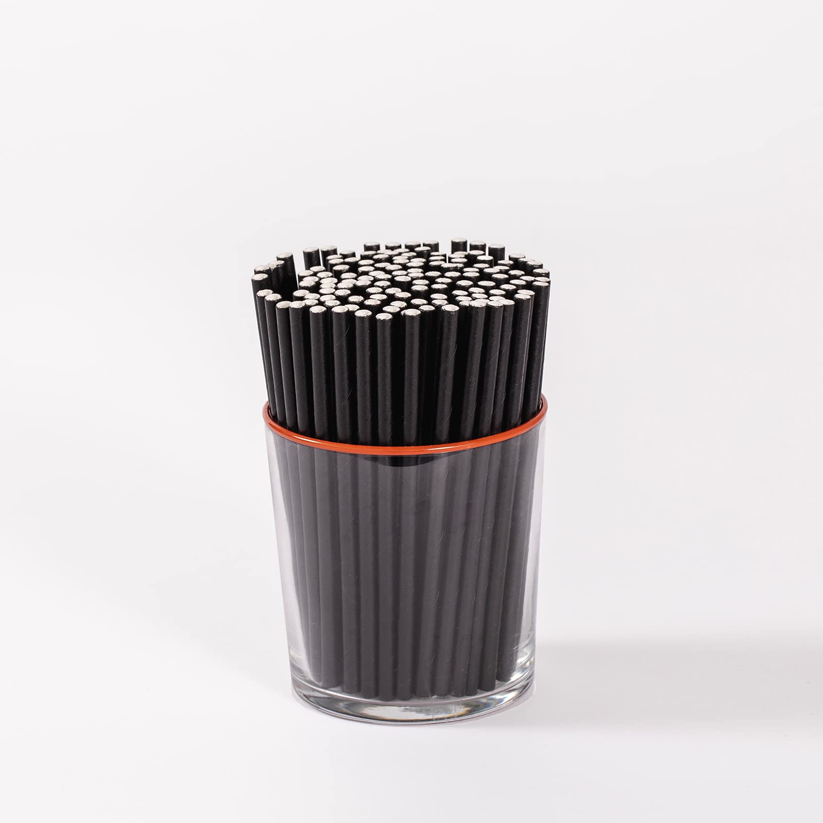 SustainaBuddies 2400 Cocktail Disposable Paper Drinking Straws, White, 12cm x 5mm