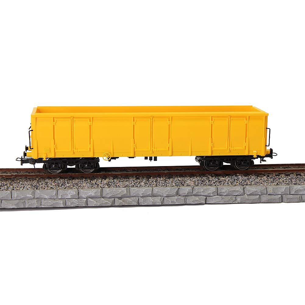 Evemodel Lot de 3 Gondolas Voitures de Marchandises Ouverts Jaune Ho 1:87 Modèle Ferroviaire