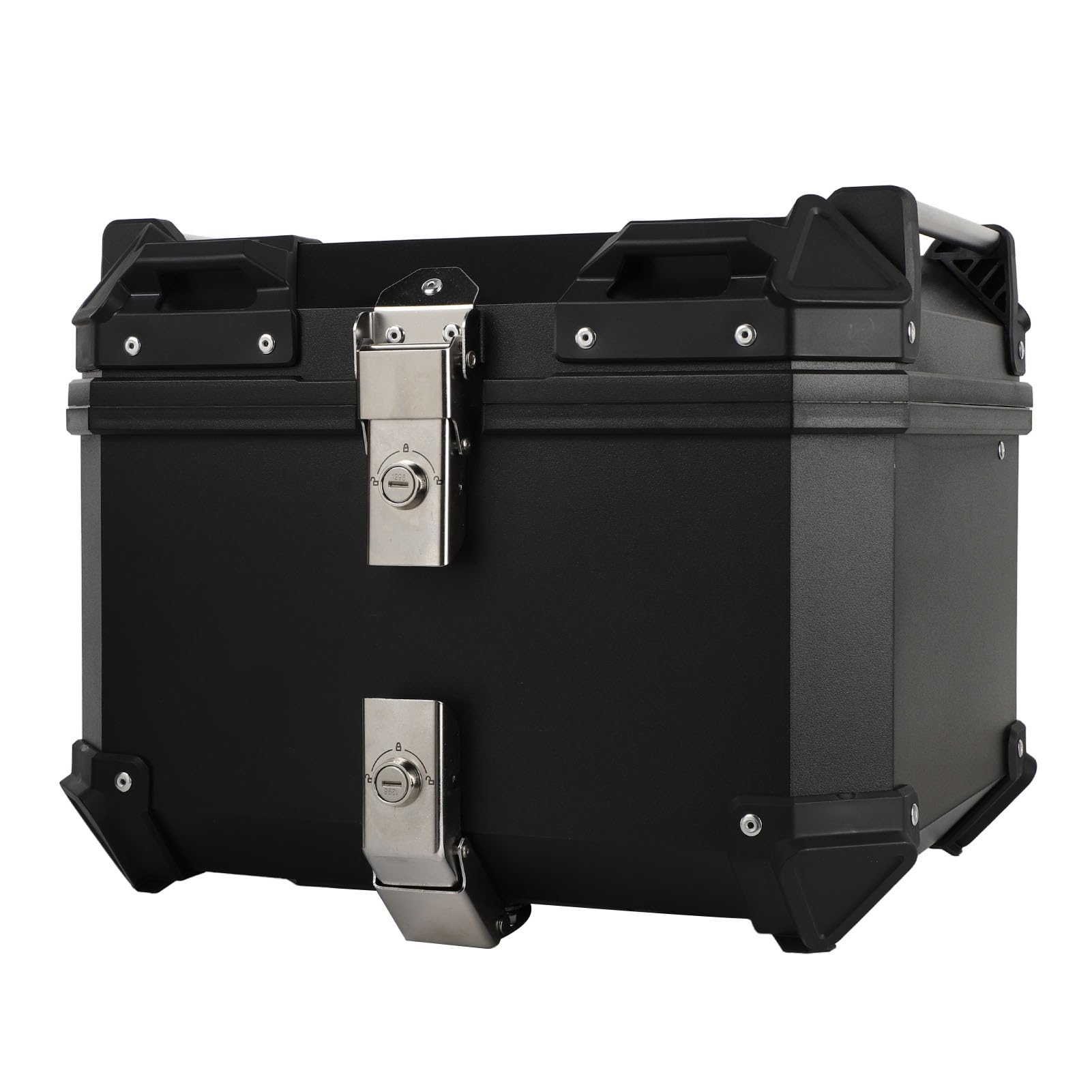 Ejoyous Kufer Górny z Tyłu Motocykla 45L ABS Skrzynia na Bagażnik Motocykla z płytką Szybkiego Uwalniania Wodoodporny, Zamykany Schowek 42 X 33 X 33 Cm dla Osób Dojeżdżających do Pracy w Trasie