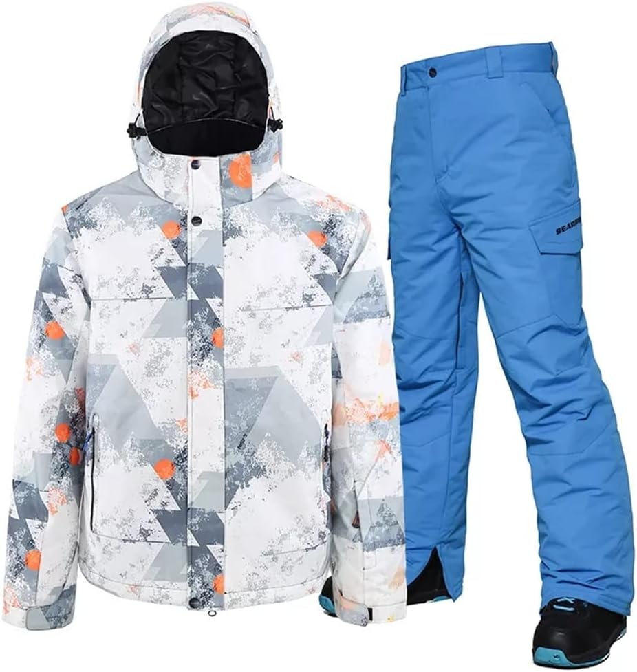 Men's winter outdoor sports mountaineering snowboard jacket overalls ski suit snow pants