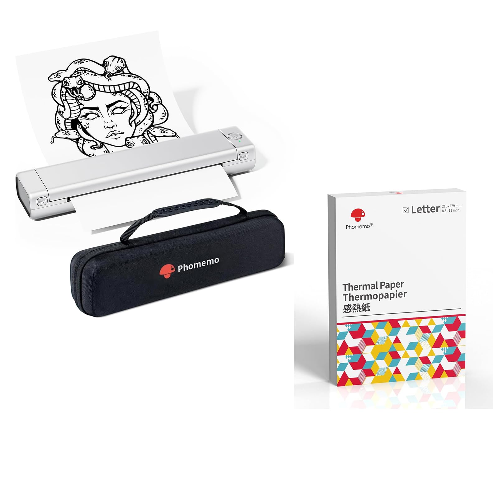 Amazon.com : Phomemo Inkless Portable Printer Sliver & US