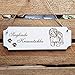 Produktbild Schild Hund « Polish Lowland Sheepdog » Türschild mit persönlicher Wunschgravur und Motiv - Größe ca. 20 x 6,7 x 0,5 cm - Shabby Dekoration Namensschild Name - Hunde