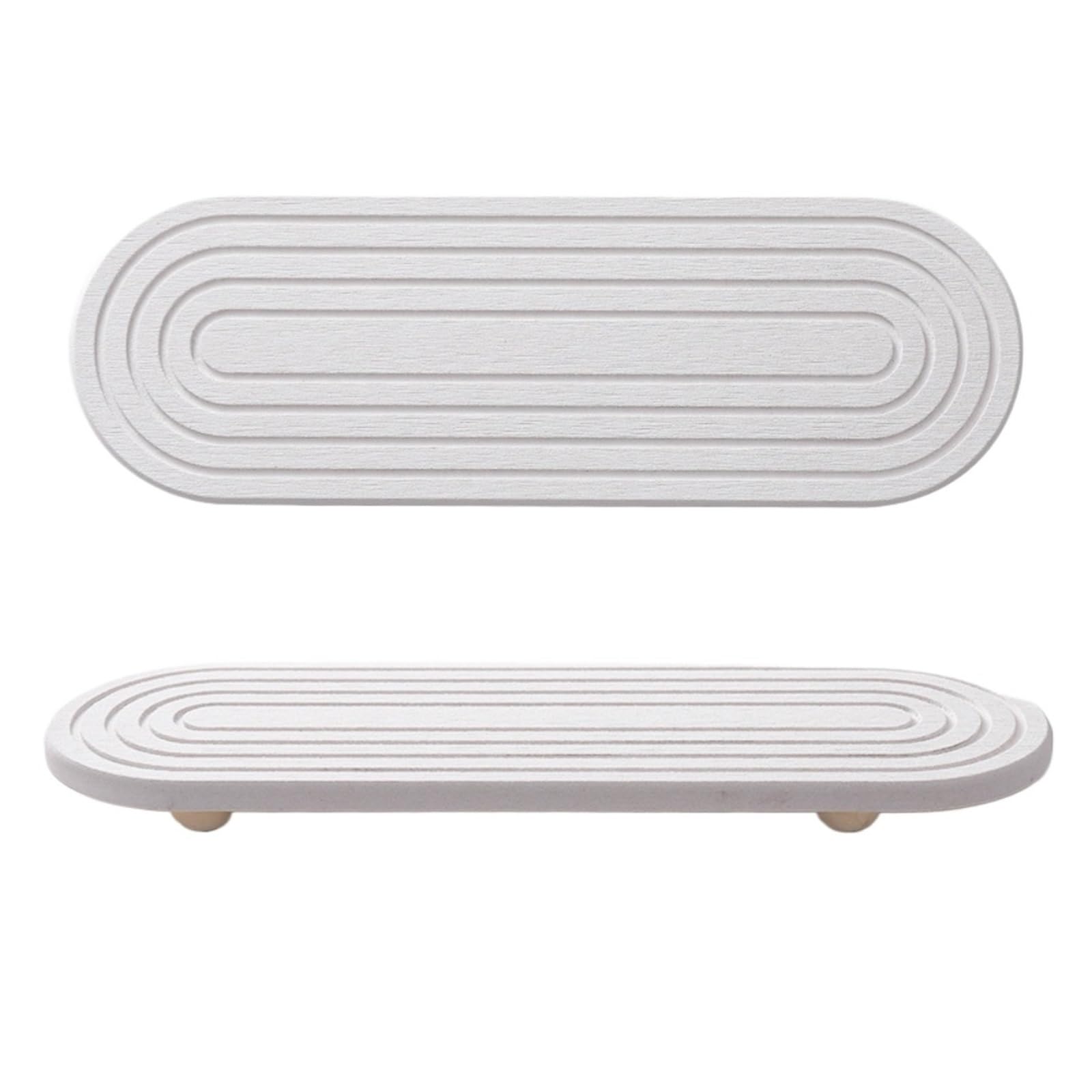 Non Slip Diatom Mud Sink Tray Diatomaceous Molds Resistant Quick Drying Tray ，Compatible For Instant， Dry Moisture Wicking Tray Dish Drying