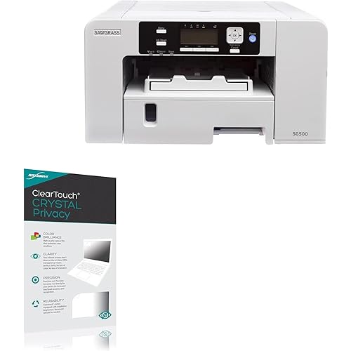 BoxWave Screen Protector Compatible with Sawgrass Virtuoso SG500 - ClearTouch Crystal Privacy (2-Pack), Privacy Screen Protector Flexible Film Clear