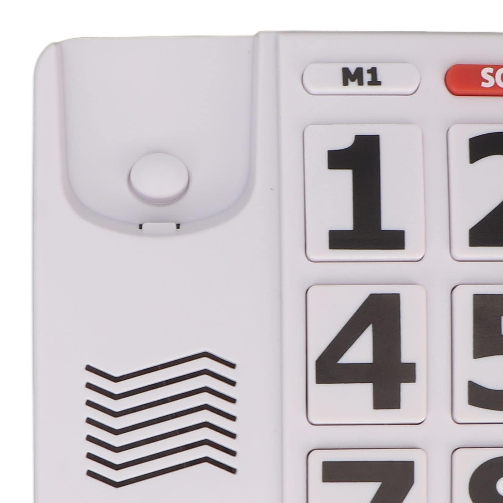 Teléfono de Botón Grande para Personas Mayores, Teléfono Fijo con Cable para Oficina en Casa, Teléfonos Fijos Domésticos de Volumen Ajustable Clásico Simple para Personas Mayores