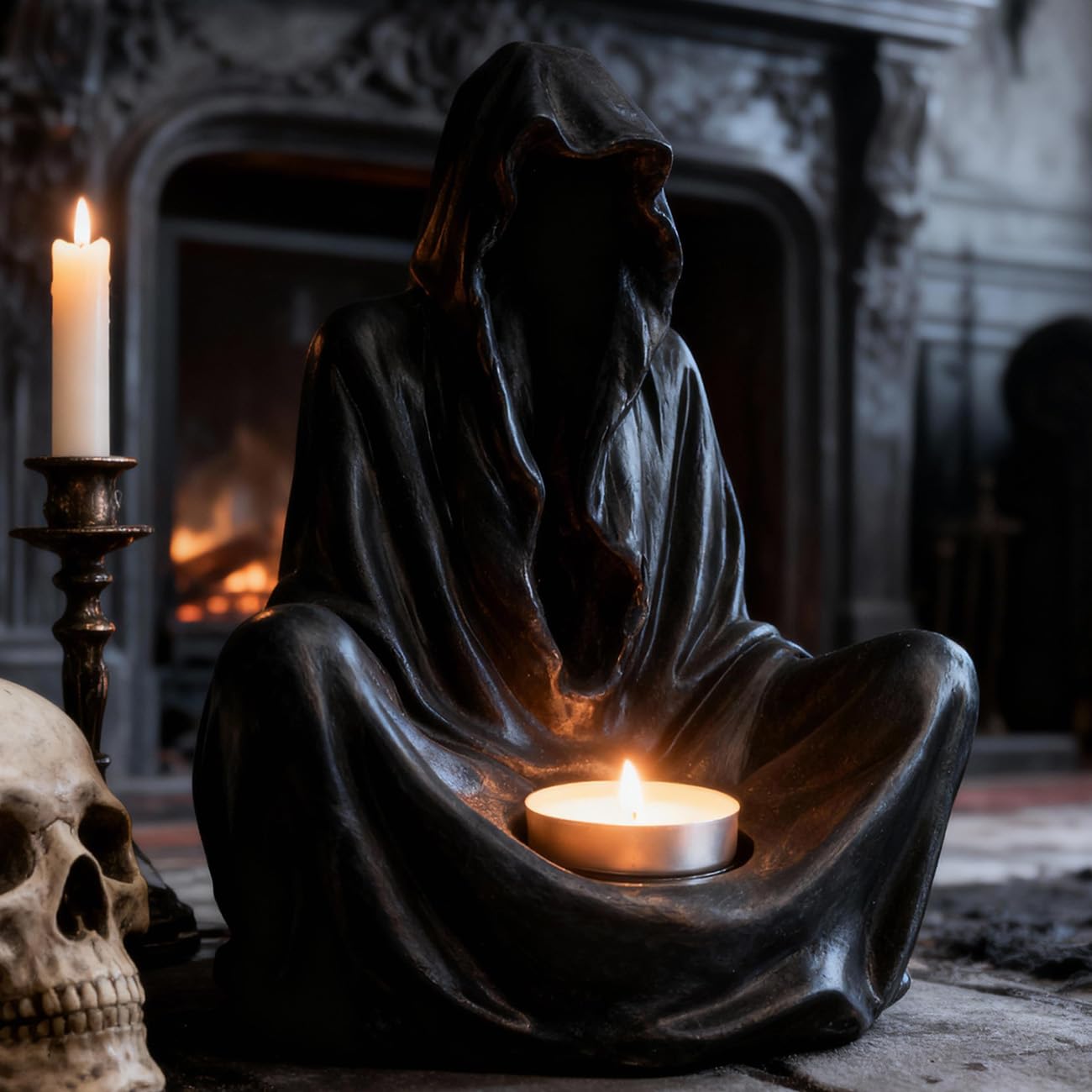 Amazon.com: Sunthus Candle Holder Grim Reaper Gothic Decor