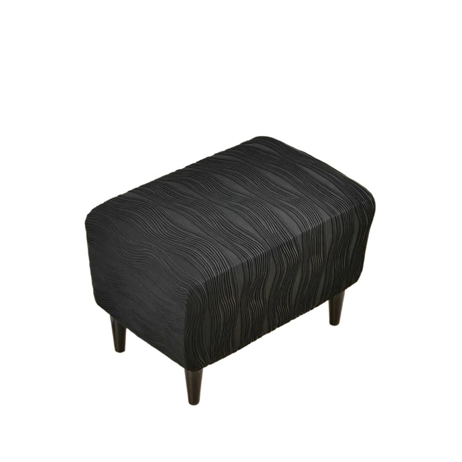 GCYEIDMA Wing Chair Slipcover Wingback Chair Covers Stretch Wing Armchair Cover with Seat Cushion Elastic Sofa Slipcovers Single(B3 Ottoman Cover)