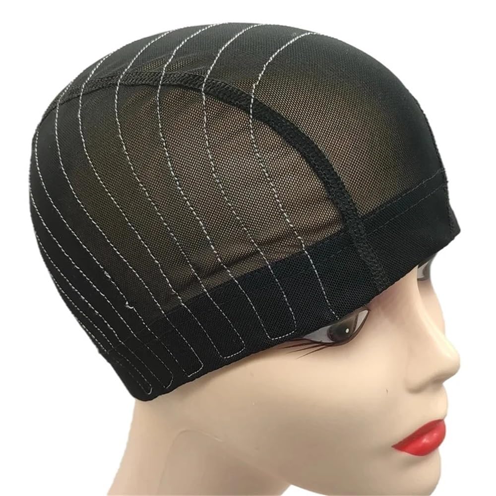 xiuling4568 5 pcs Wig Caps for Sewing Machine Training 4x4 Lace Closure Cap for Making Wigs Hairs Extensions(L)