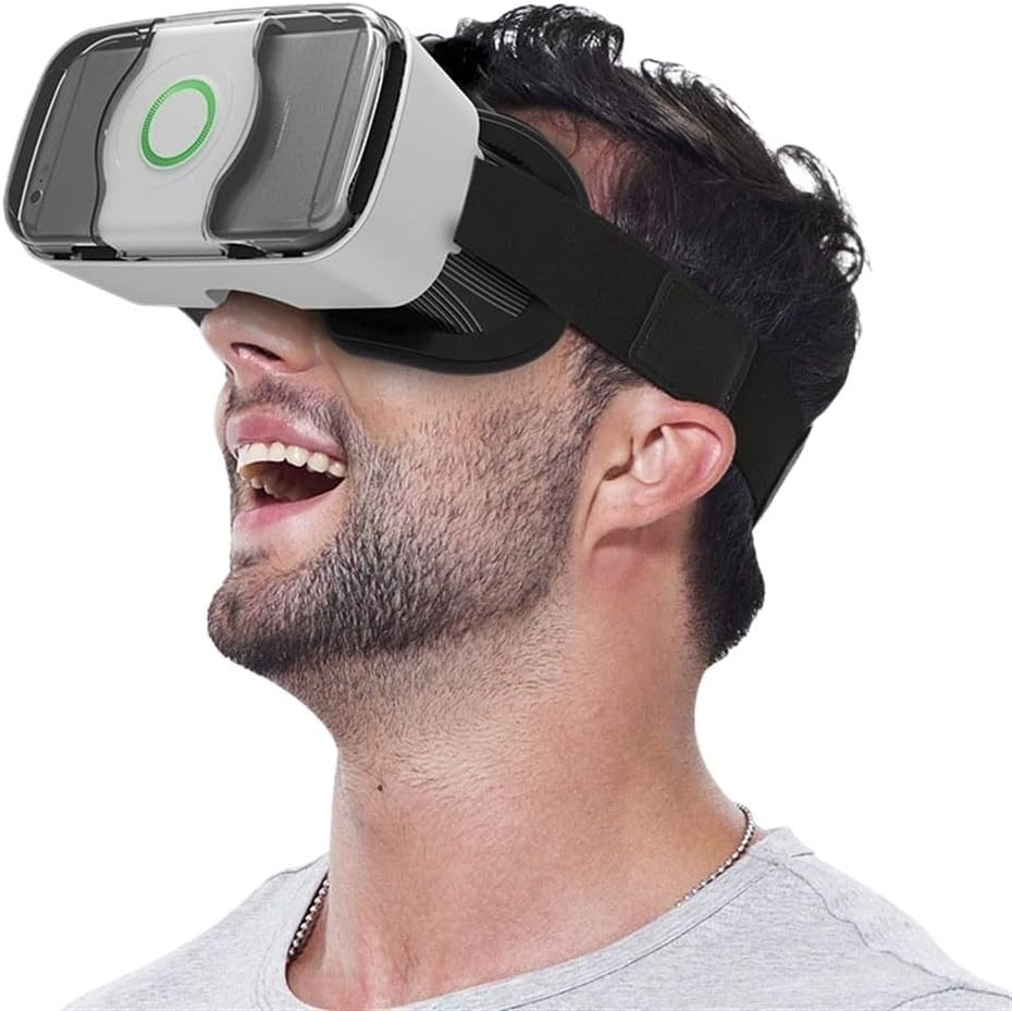 TOEWOE VR Headset Virtual Reality VR 3D Glasses Virtual Reality Goggles, Adjustable VR Glasses Support 4.7-6.5 Inches, Gift for Kids and Adults