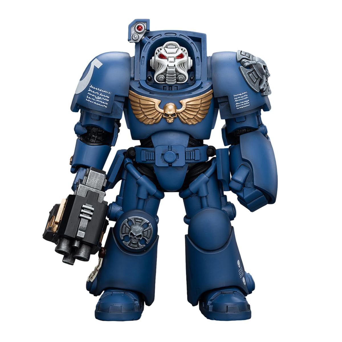 JOYTOY Warhammer 40K 1/18 Action Figure Ultramarines Terminator Squad Terminator with Storm Bolter Model Collection Gift 15Age+ 5.62in — image 1
