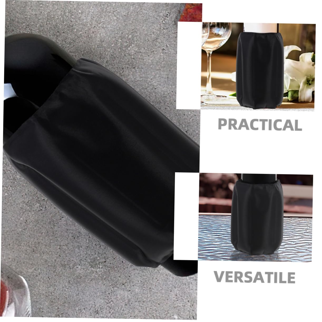 MAGICLULU Funda Enfriadora Botellas Reutilizable, Bolsas de Hielo para Vino y Cerveza, Gel y Poliéster, 2 Piezas, Adecuado para Enfriar
