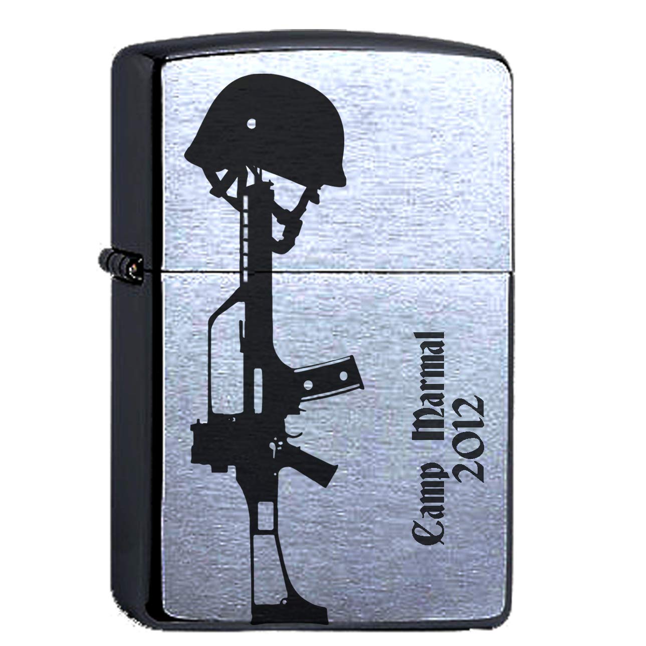 Zippo Benzinfeuerzeug G36 Gewehr Gravur Dein Text Sturmgewehr Bundeswehr Lasergravur personalisiert Wunschtext Militär Sturmfeuerzeug