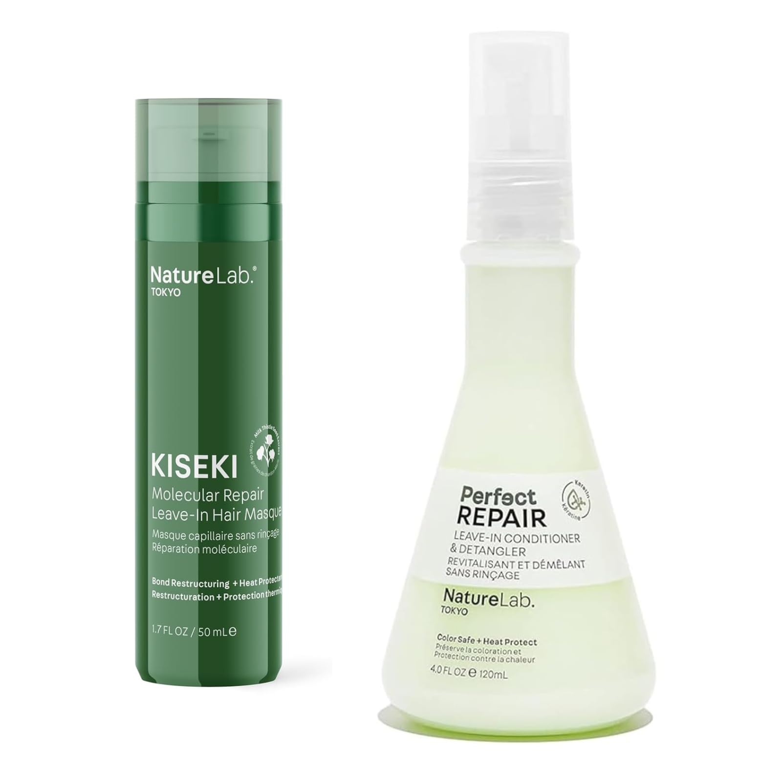 NATURELAB. TOKYO Kiseki Molecular Repair Leave-In Hair Masque & Leave-In Conditioner