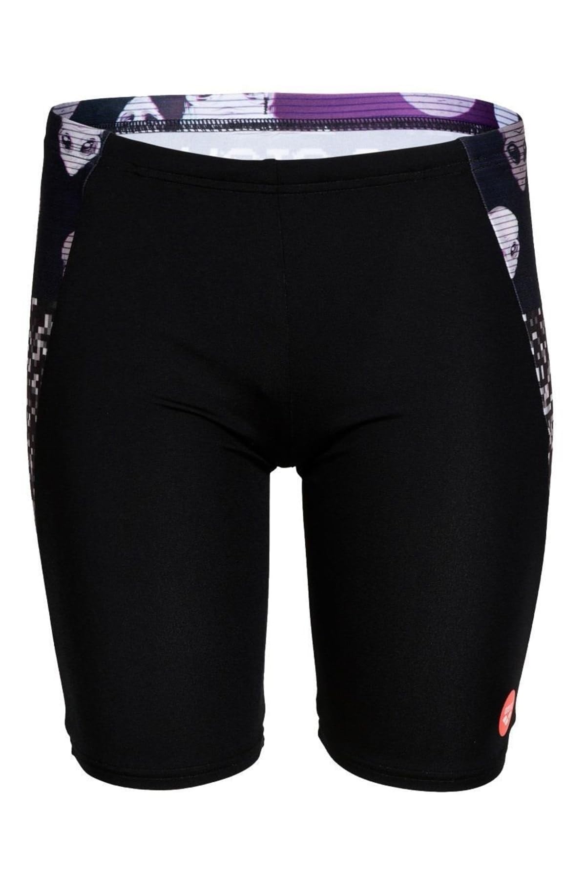 ARENA Boy's Crazy Swim Jammer Place Black-Black Multi