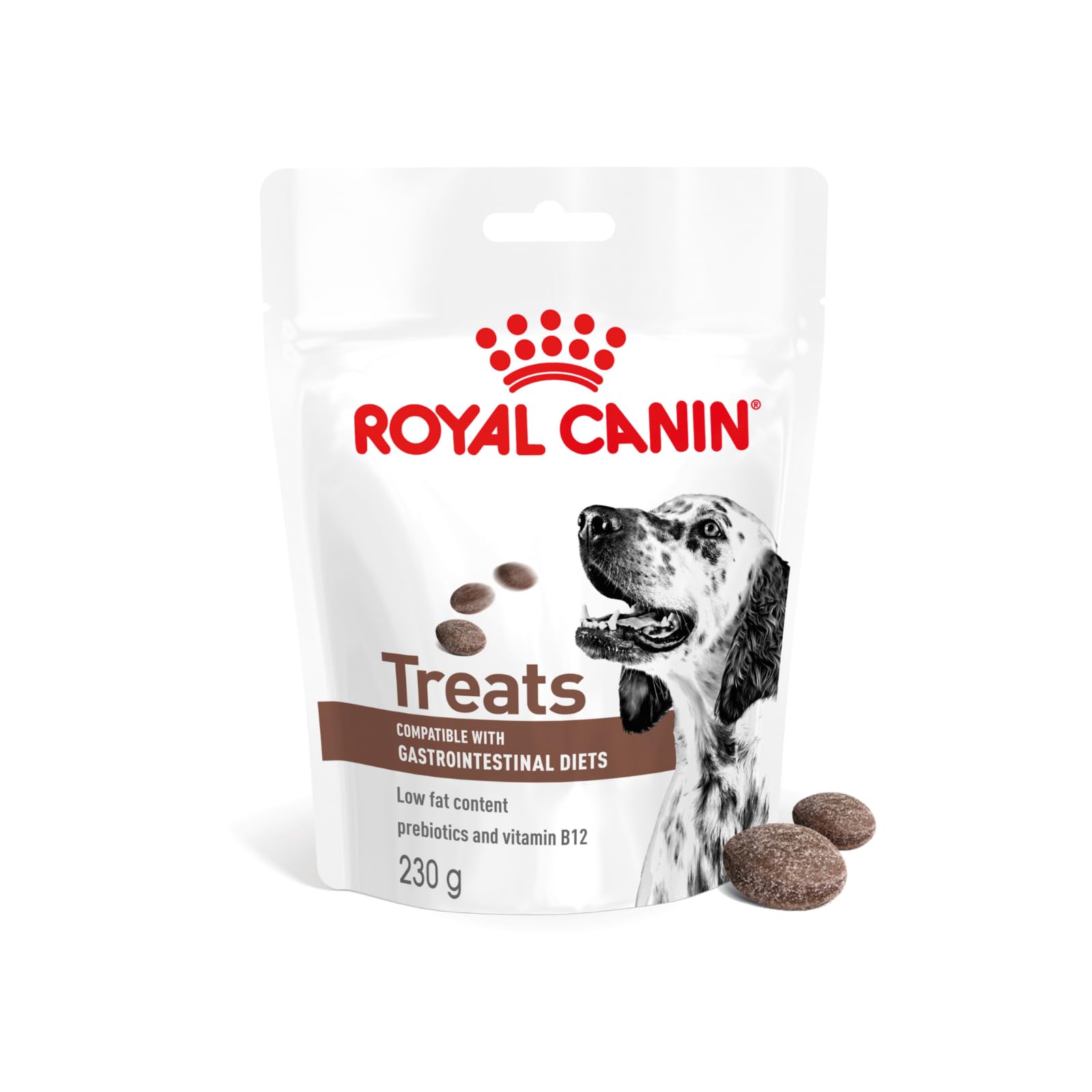 Royal Canin Veterinary Gastrointestinal Treats | 230 g | Snacks für Erwachsene Hunde Aller Größen & Rassen | Im wiederverschließbaren Beutel | Niedriger Fettgehalt