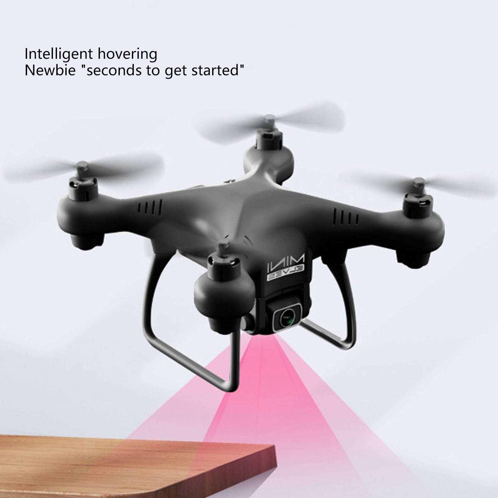 Drone WIFI Aereo 4K HD, Drone Volante Acrobatico Pieghevole a 4 Assi Intelligente in Bilico a 360 Gradi