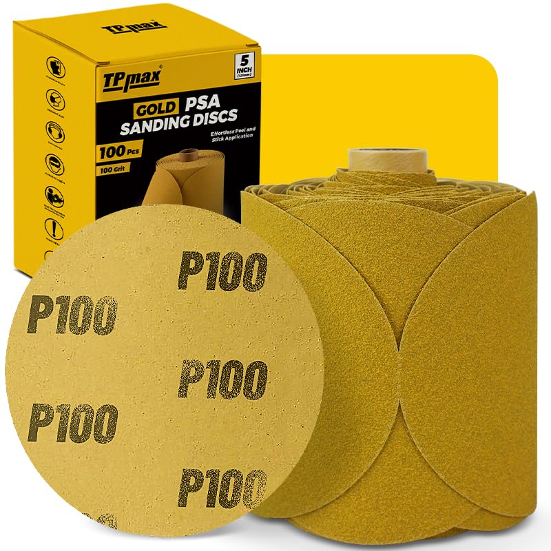 Disques abrasifs de 12,7 cm grain 100 pour restaurer vos meubles en bois et carrosseries de voiture