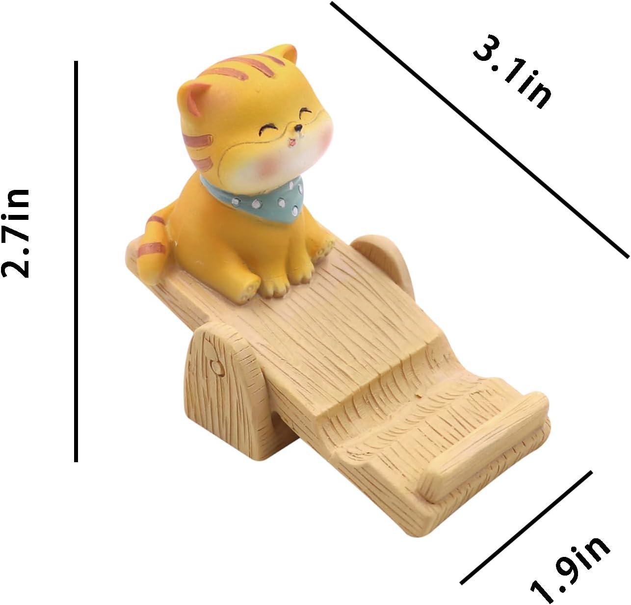 Cute Cat Cellphone Stand Holder Cartoon Smartphone Desk Holder for All Mobile Phones Animal Phone Stand Desk Ornament - Compatible with All Brands image 3
