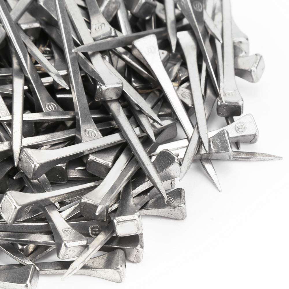 Asixxsix 250 Clavos de Herradura de Acero de Alta Resistencia A la Tracción E6, Resistentes y Duraderos, Fáciles de Usar Con Clavos PARA Pezuñas de Caballo, PARA CABALLOS de