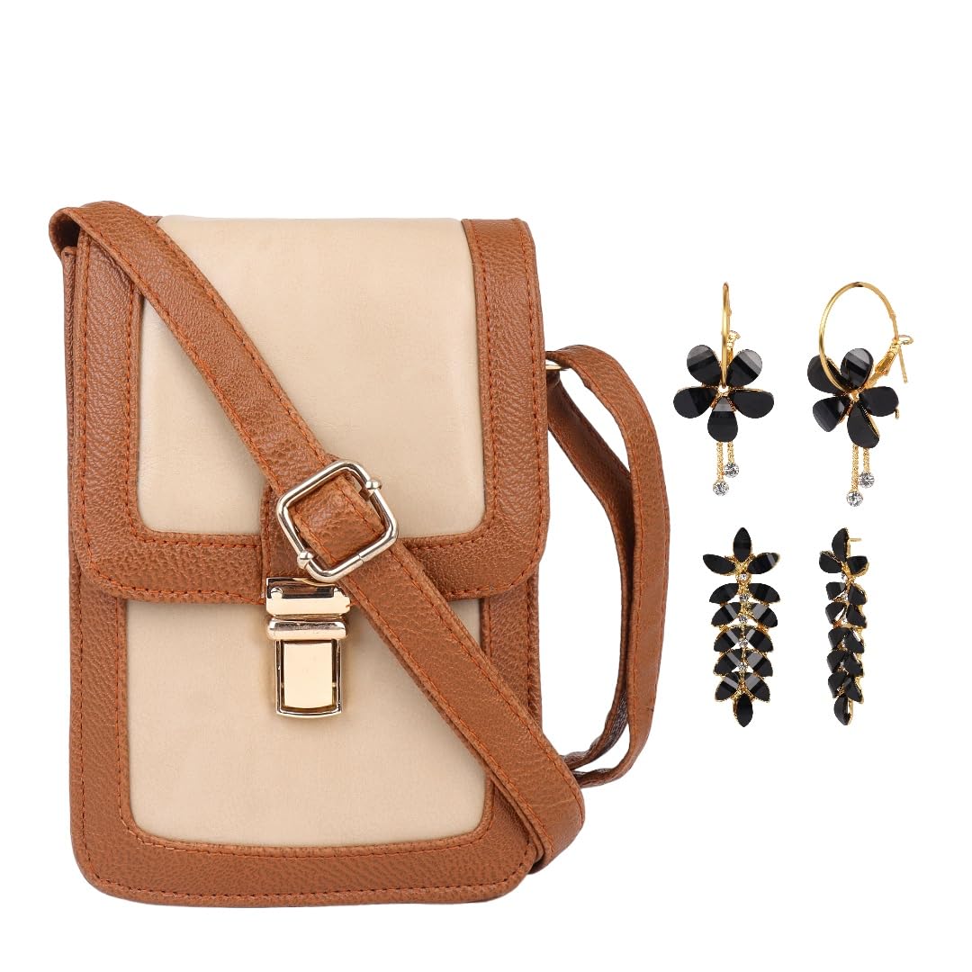 Pramadda Pure Luxury Stylish Gift combo set for women Sling Bag with Earrings | Rakhi Raksha Bandhan Gift For Sister | Birthday Gift For Girls | Festival Diwali Christmas Gift Items. (B0DBVQ47JZ) Amazon Price History, Amazon Price Tracker