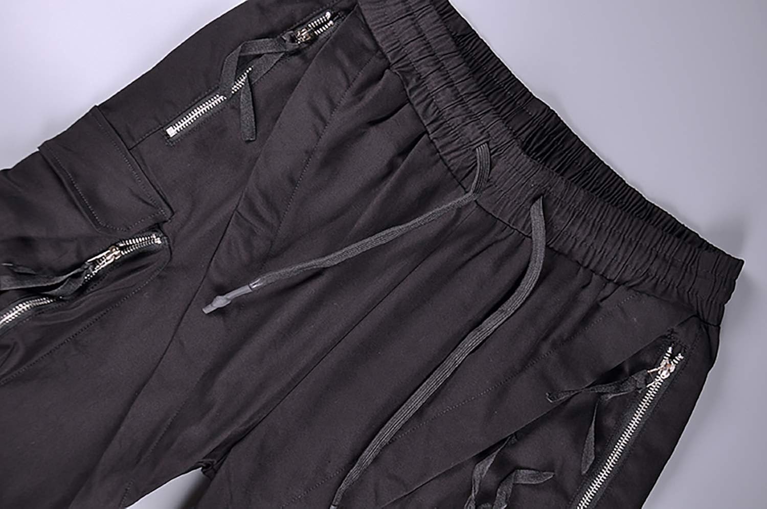 MOKEWEN Men's Jogger Pockets Ankle Athletic Ankle Cargo Pants Medium U014