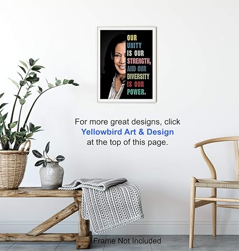 Miniatura 6 de Kamala Harris Madam Vice President - Arte de pared con citas inspiradoras para mujeres afroamericanas, niñas, regalos políticos, decoración