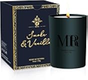 Scented Candle Gifts Set - Men Candle Set, Scented Candles for Home, Gifts for Men Aromatherapy Gift Set, Ideal for Dad Fathers Day Husband Boyfriend (Smoke & Vanilla)