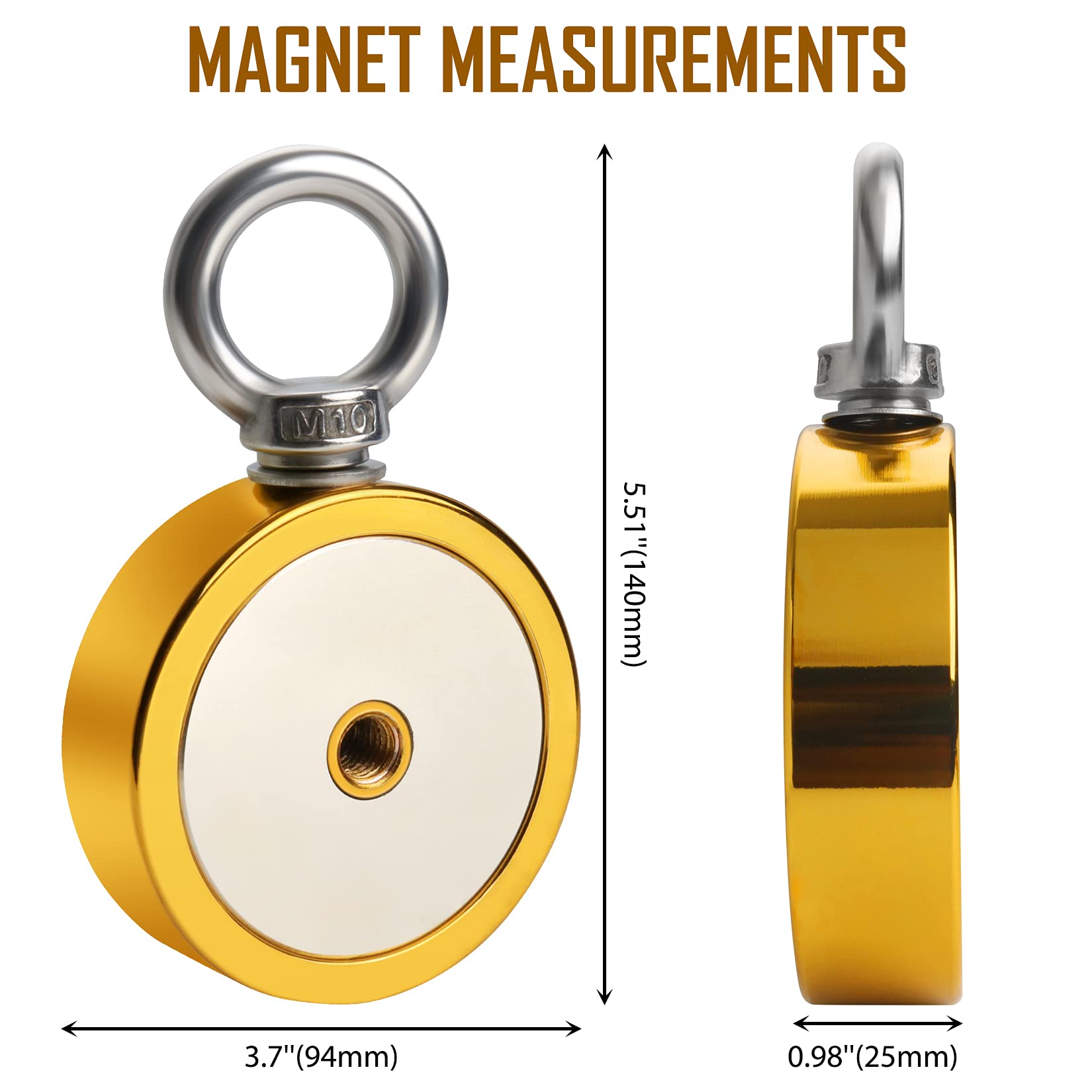 FINDMAG 1000 LBS Fishing Magnet Kit - Powerful Magnet -4