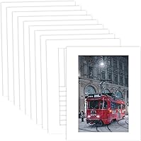 Vista 23 de MBC MAT BOARD CENTER, Paquete de 5 paspartús negros de 4x6 para fotos de 3x5, corte biselado, libre de ácido, grosor de 4 capas