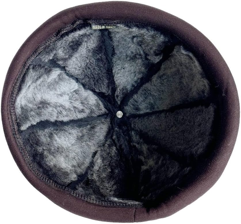 Lukkizara Unisex Genuine Leather Docker Hat Rolled Cuff Brimless Worker Skullcap Street Hip Hop Beanie Cap Retro - Image 4