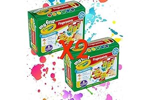 Washable Finger Paint - Easy Squeeze Bottles - Ideal Family Fun for...