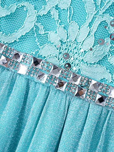 Freebily Ragazza Vestito Estivo Bambina Pizzo