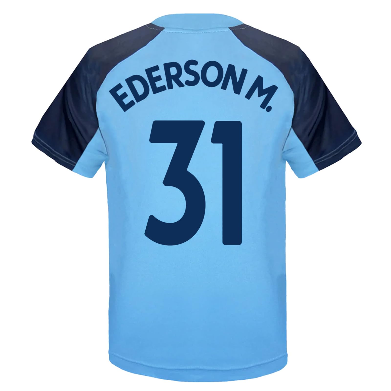 Manchester City F.C. Boys Ederson M. 31 Poly T-Shirt Sky Blue 8-9 Years